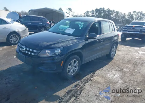 2012 Volkswagen Tiguan S z USA, uszkodzony, nr VIN WVGAV7AX3CW590914